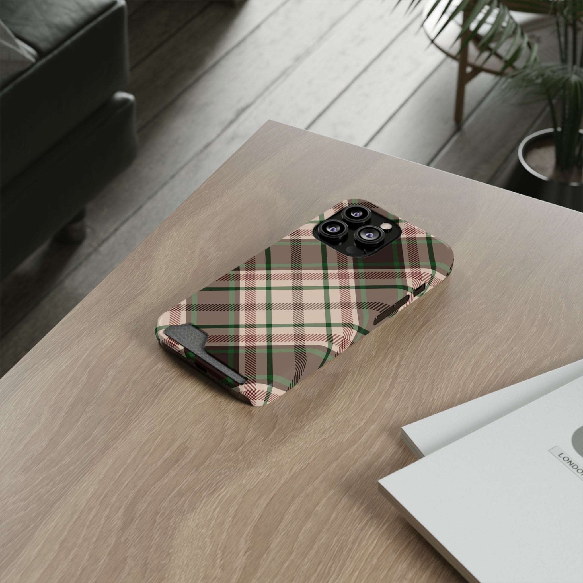 Checks - Card Holder Cases - phone cases Checks - Card Holder Cases - phone cases