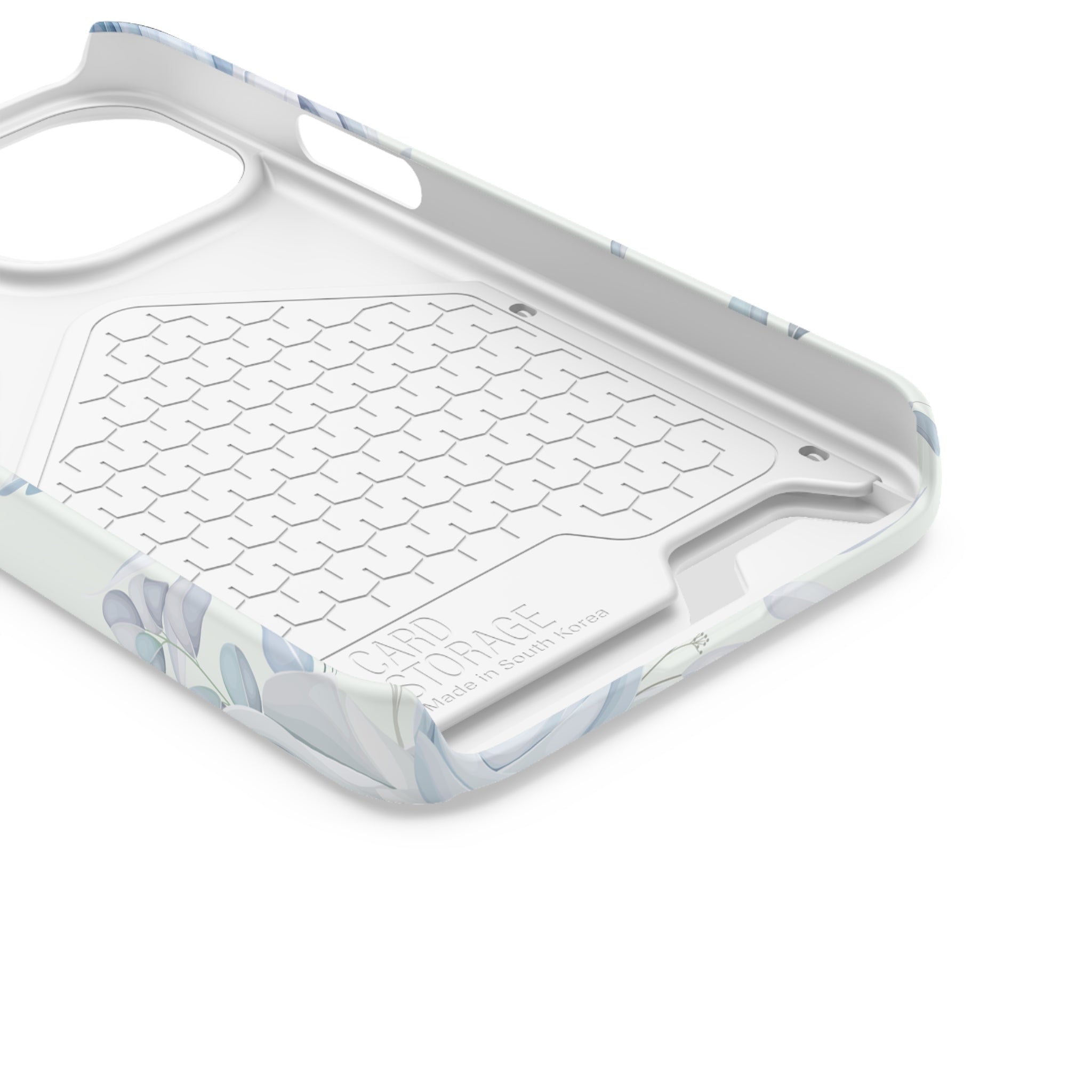 Classic Blue Floral - Card Holder Cases - phone cases Classic Blue Floral - Card Holder Cases - phone cases