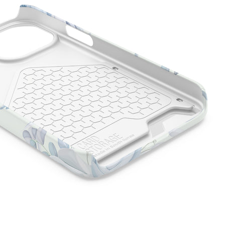 Classic Blue Floral - Card Holder Cases - phone cases Classic Blue Floral - Card Holder Cases - phone cases