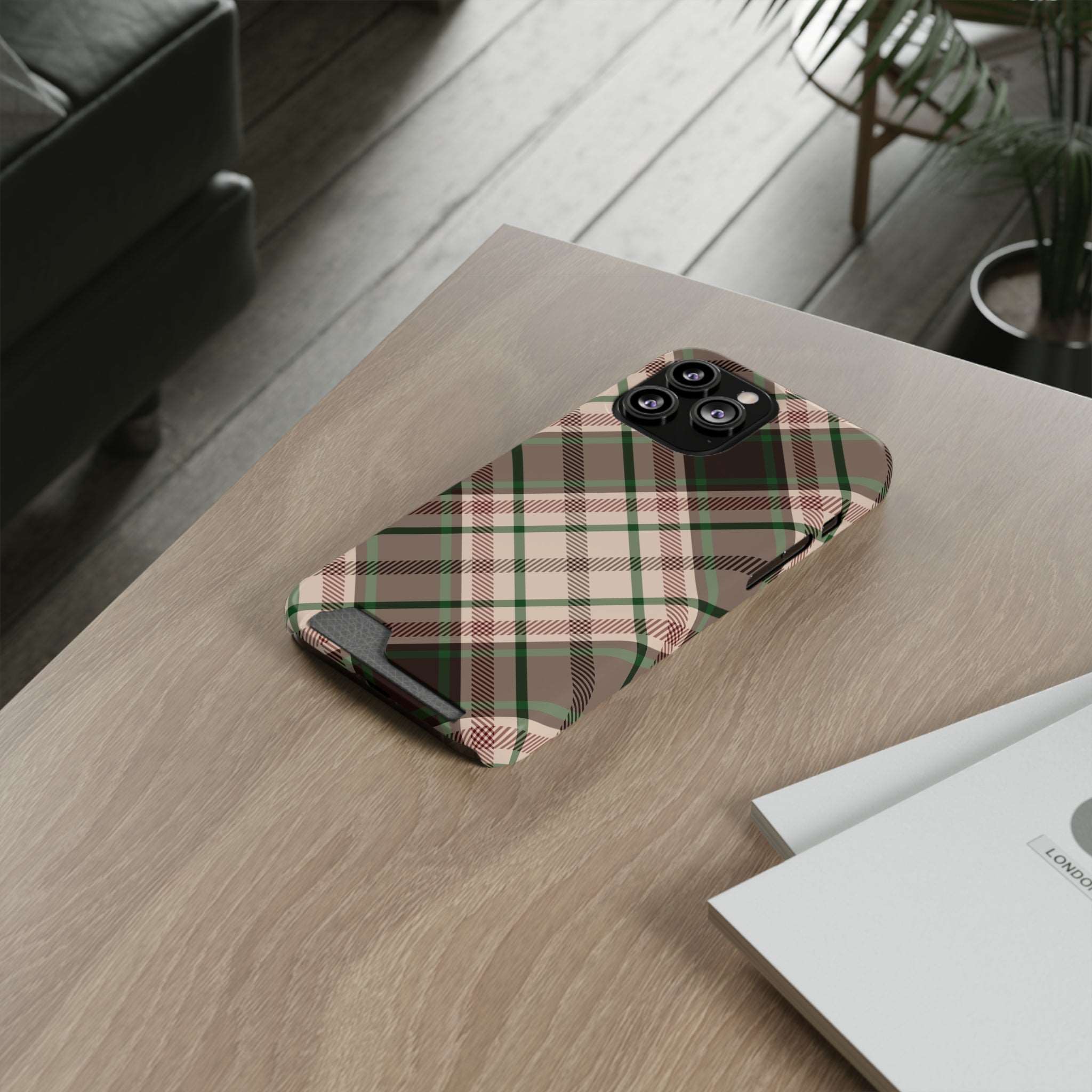 Checks - Card Holder Cases - phone cases Checks - Card Holder Cases - phone cases