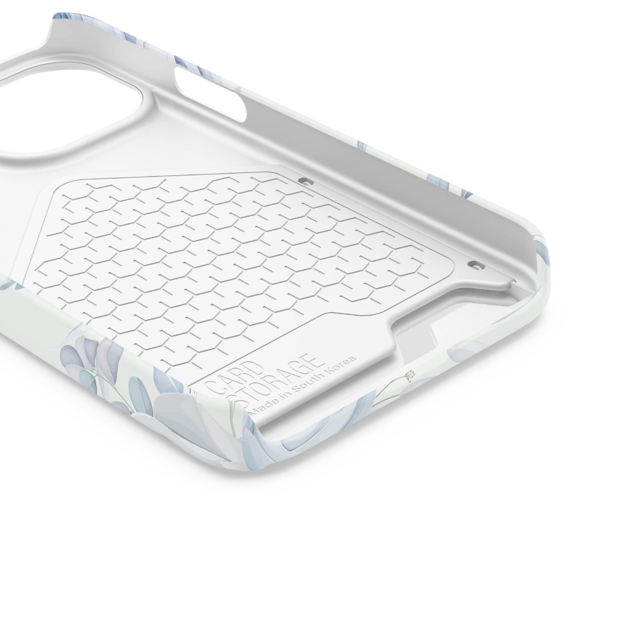 Classic Blue Floral - Card Holder Cases - phone cases Classic Blue Floral - Card Holder Cases - phone cases