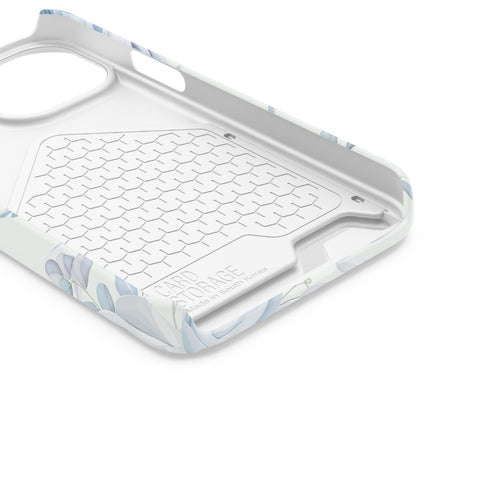 Classic Blue Floral - Card Holder Cases - phone cases Classic Blue Floral - Card Holder Cases - phone cases