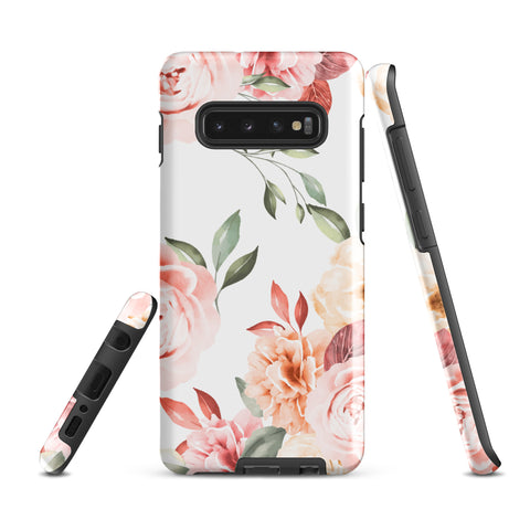 Vintage Floral - Samsung Tough Case Glossy Samsung Galaxy S10 Plus - phone cases Vintage Floral - Samsung Tough Case Glossy Samsung Galaxy S10 Plus - phone cases