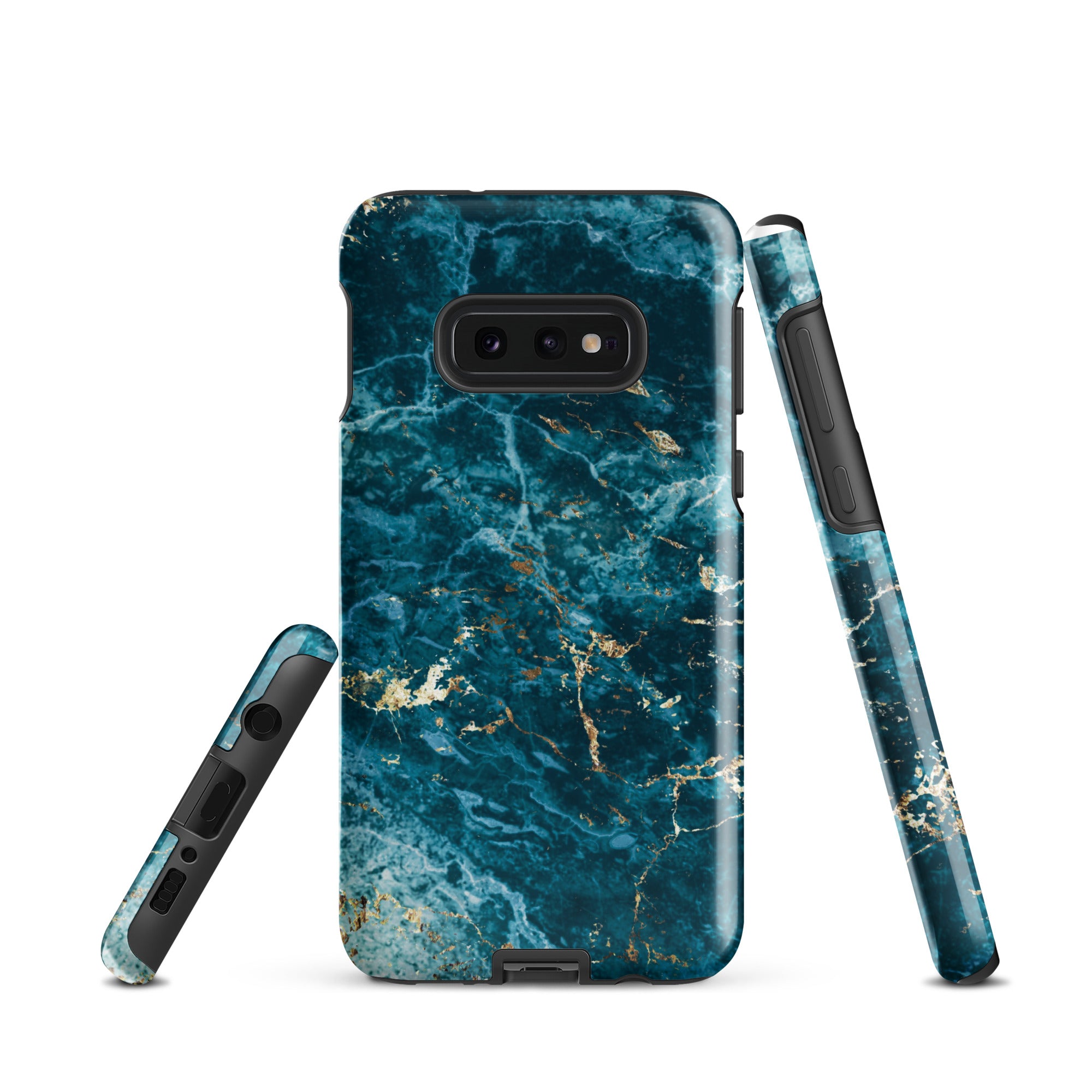 Liquid Blue marble - Samsung Tough Case Glossy Samsung Galaxy S10e - phone cases Liquid Blue marble - Samsung Tough Case Glossy Samsung Galaxy S10e - phone cases