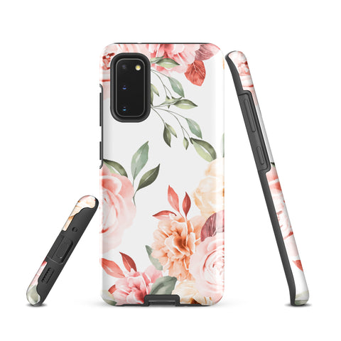 Vintage Floral - Samsung Tough Case Glossy Samsung Galaxy S20 - phone cases Vintage Floral - Samsung Tough Case Glossy Samsung Galaxy S20 - phone cases