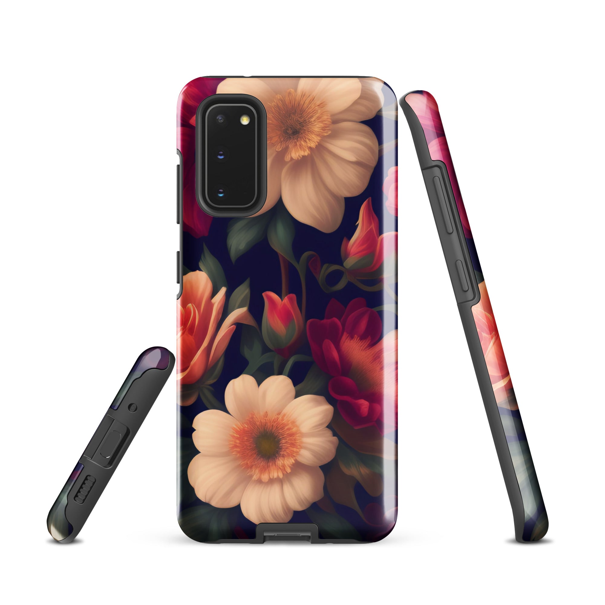 Floral - Samsung Tough Case Glossy Samsung Galaxy S20 - phone cases Floral - Samsung Tough Case Glossy Samsung Galaxy S20 - phone cases