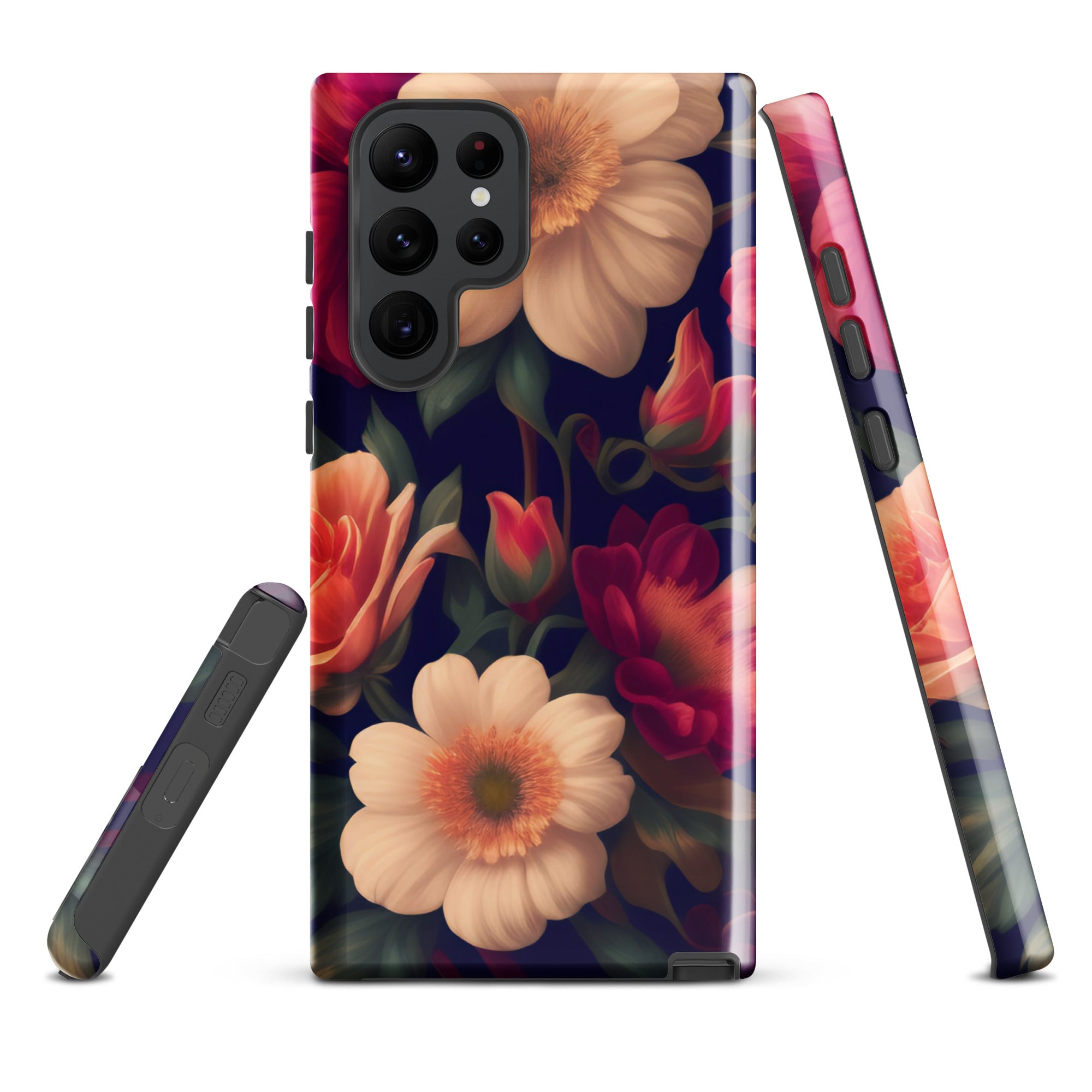 Floral - Samsung Tough Case Glossy Samsung Galaxy S22 Ultra - phone cases Floral - Samsung Tough Case Glossy Samsung Galaxy S22 Ultra - phone cases