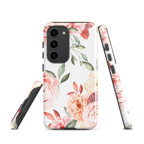 Vintage Floral - Samsung Tough Case Glossy Samsung Galaxy S23 - phone cases Vintage Floral - Samsung Tough Case Glossy Samsung Galaxy S23 - phone cases