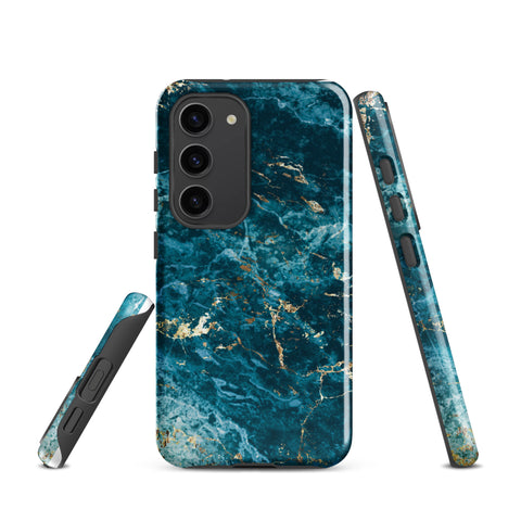 Liquid Blue marble - Samsung Tough Case Glossy Samsung Galaxy S23 - phone cases Liquid Blue marble - Samsung Tough Case Glossy Samsung Galaxy S23 - phone cases