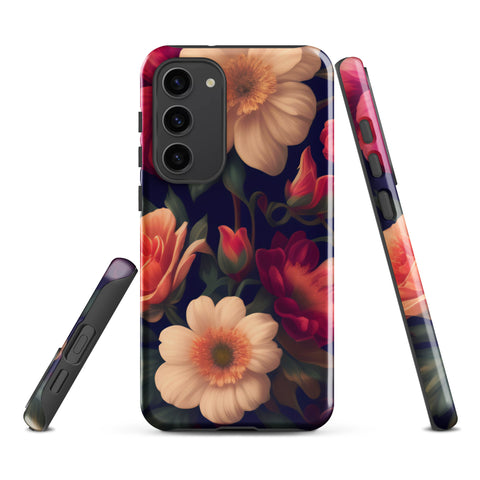 Floral - Samsung Tough Case Glossy Samsung Galaxy S23 Plus - phone cases Floral - Samsung Tough Case Glossy Samsung Galaxy S23 Plus - phone cases