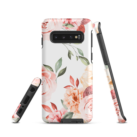 Vintage Floral - Samsung Tough Case Matte Samsung Galaxy S10 - phone cases Vintage Floral - Samsung Tough Case Matte Samsung Galaxy S10 - phone cases