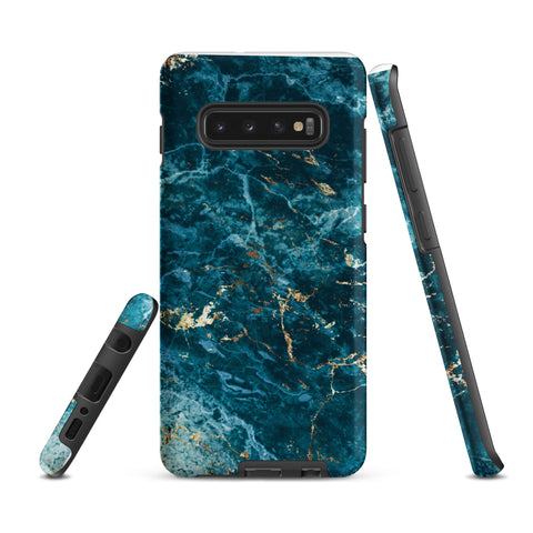 Liquid Blue marble - Samsung Tough Case Matte Samsung Galaxy S10 Plus - phone cases Liquid Blue marble - Samsung Tough Case Matte Samsung Galaxy S10 Plus - phone cases