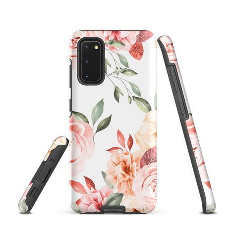 Vintage Floral - Samsung Tough Case Matte Samsung Galaxy S20 - phone cases Vintage Floral - Samsung Tough Case Matte Samsung Galaxy S20 - phone cases