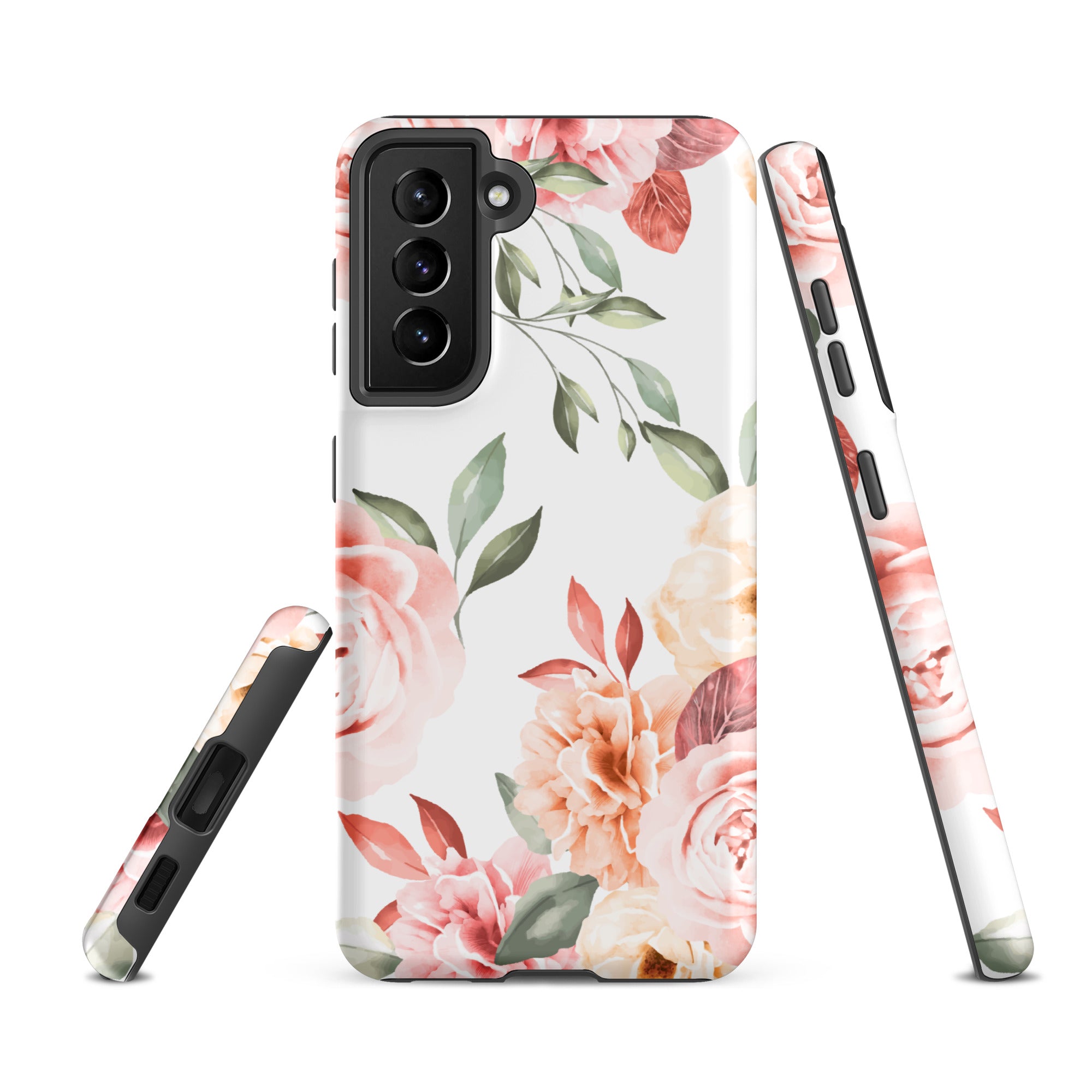 Vintage Floral - Samsung Tough Case Matte Samsung Galaxy S21 FE - phone cases Vintage Floral - Samsung Tough Case Matte Samsung Galaxy S21 FE - phone cases