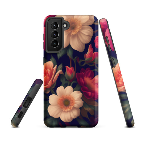 Floral - Samsung Tough Case Matte Samsung Galaxy S21 FE - phone cases Floral - Samsung Tough Case Matte Samsung Galaxy S21 FE - phone cases