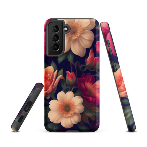 Floral - Samsung Tough Case Matte Samsung Galaxy S21 - phone cases Floral - Samsung Tough Case Matte Samsung Galaxy S21 - phone cases