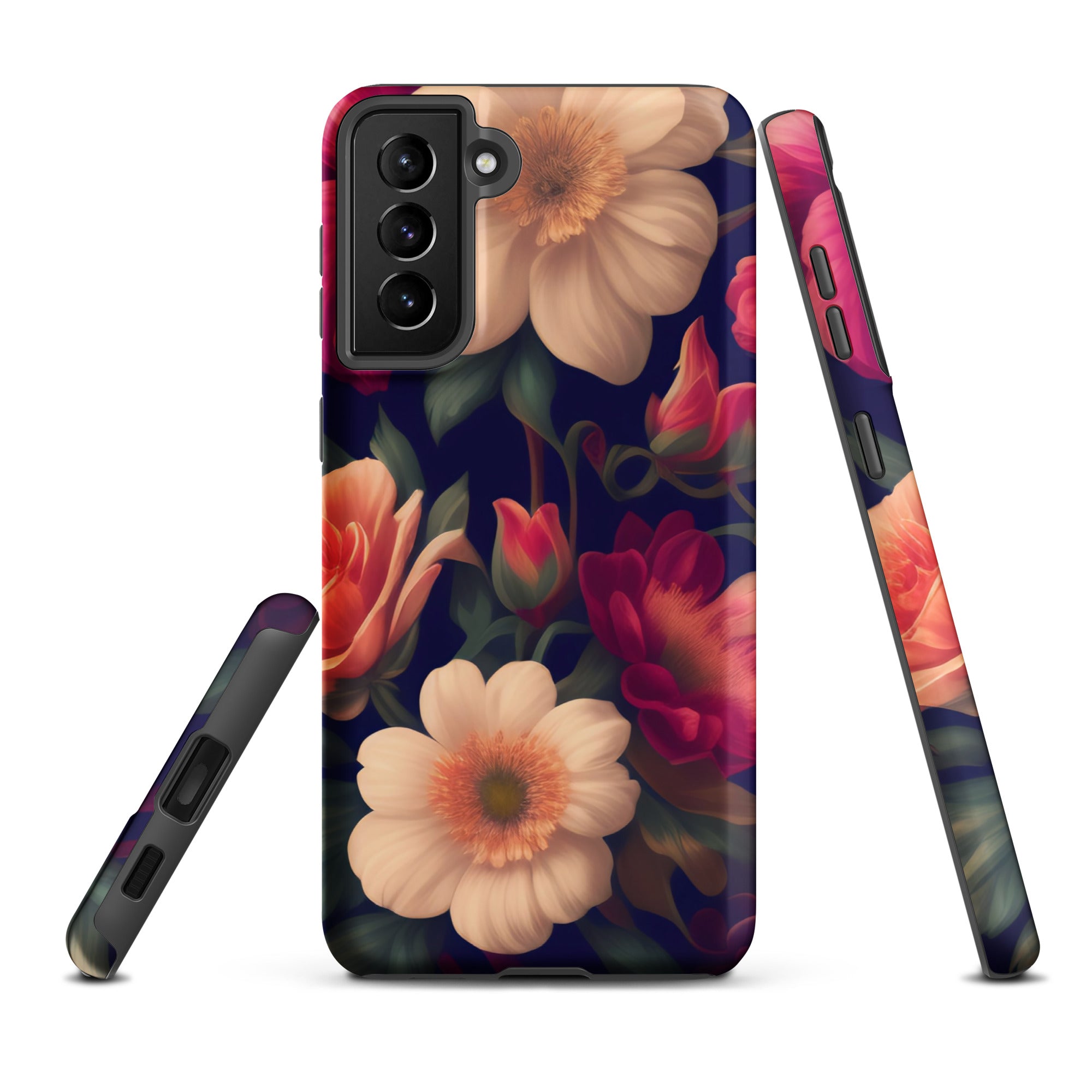Floral - Samsung Tough Case Matte Samsung Galaxy S21 Plus - phone cases Floral - Samsung Tough Case Matte Samsung Galaxy S21 Plus - phone cases