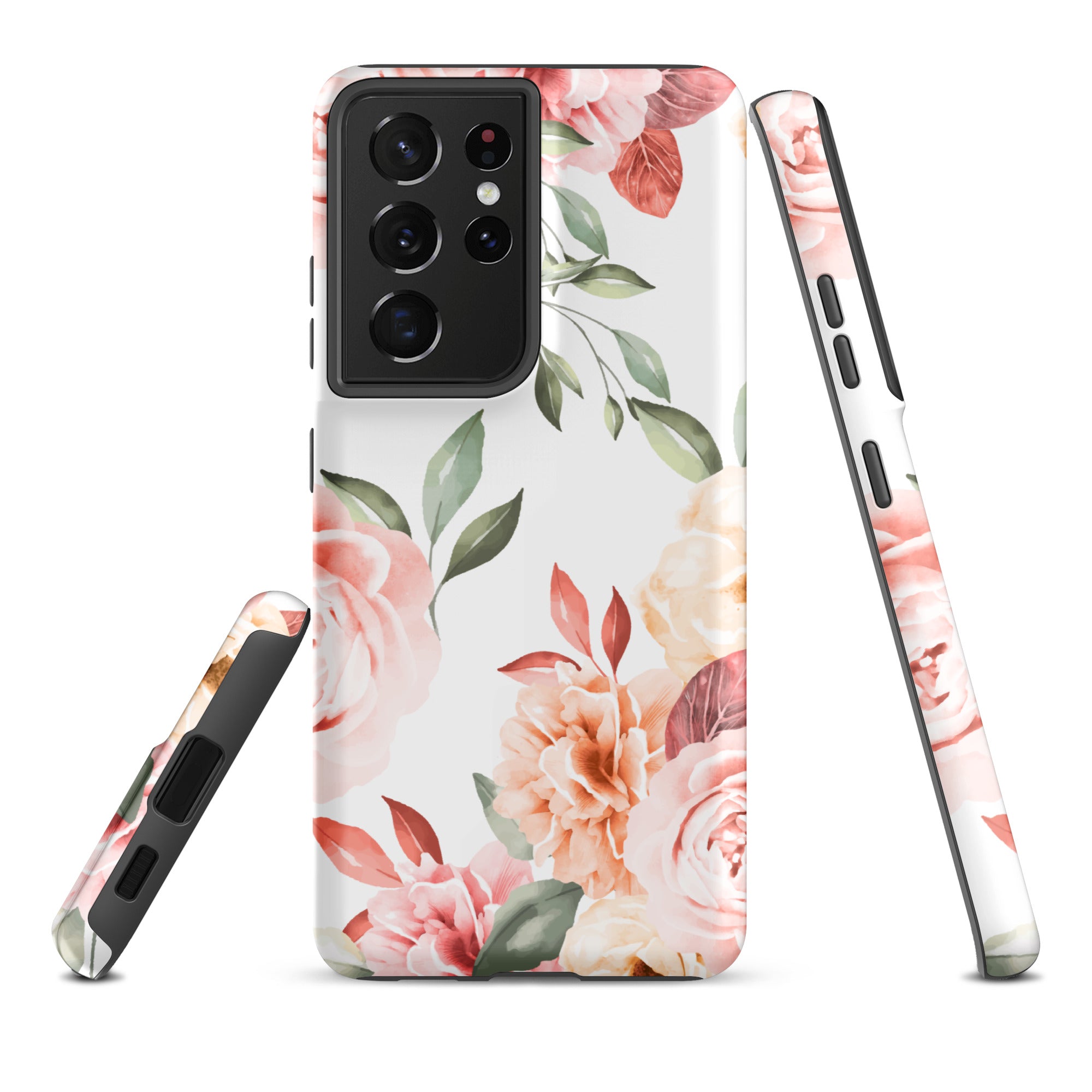 Vintage Floral - Samsung Tough Case Matte Samsung Galaxy S21 Ultra - phone cases Vintage Floral - Samsung Tough Case Matte Samsung Galaxy S21 Ultra - phone cases