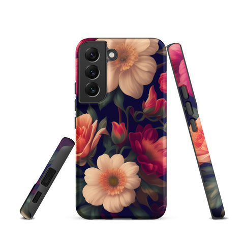 Floral - Samsung Tough Case Matte Samsung Galaxy S22 - phone cases Floral - Samsung Tough Case Matte Samsung Galaxy S22 - phone cases