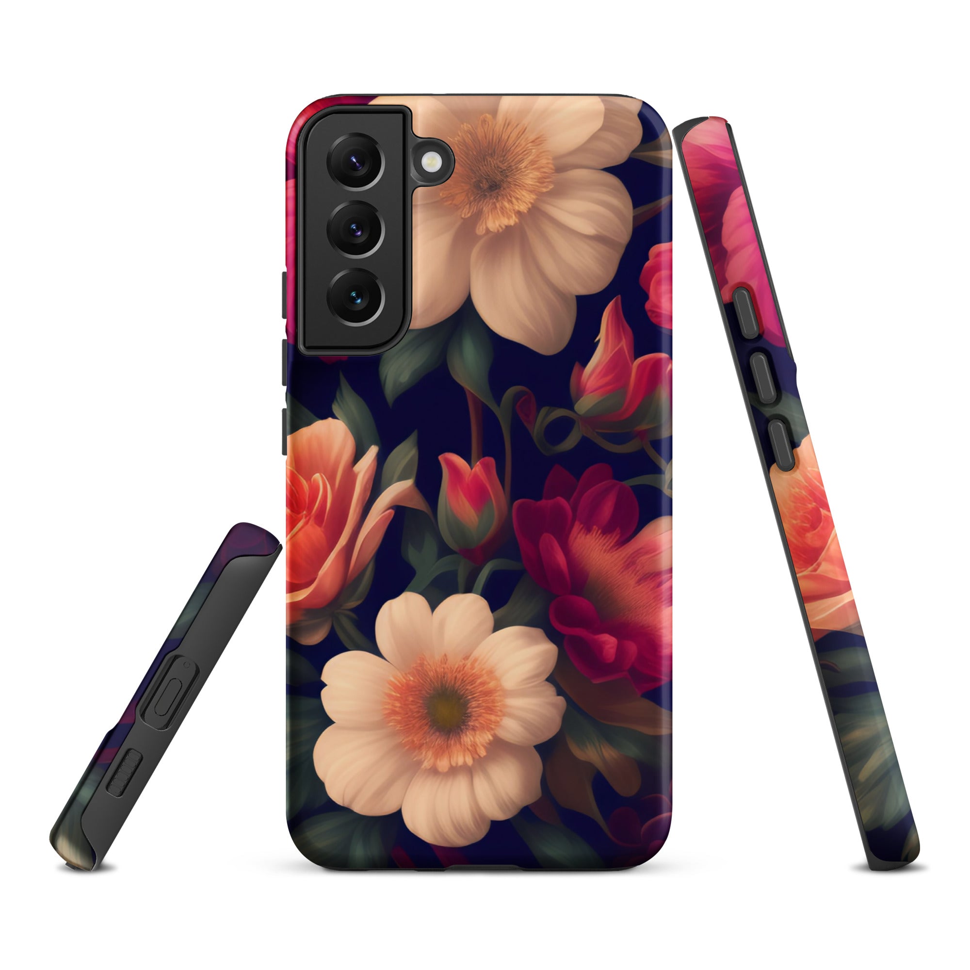 Floral - Samsung Tough Case Matte Samsung Galaxy S22 Plus - phone cases Floral - Samsung Tough Case Matte Samsung Galaxy S22 Plus - phone cases