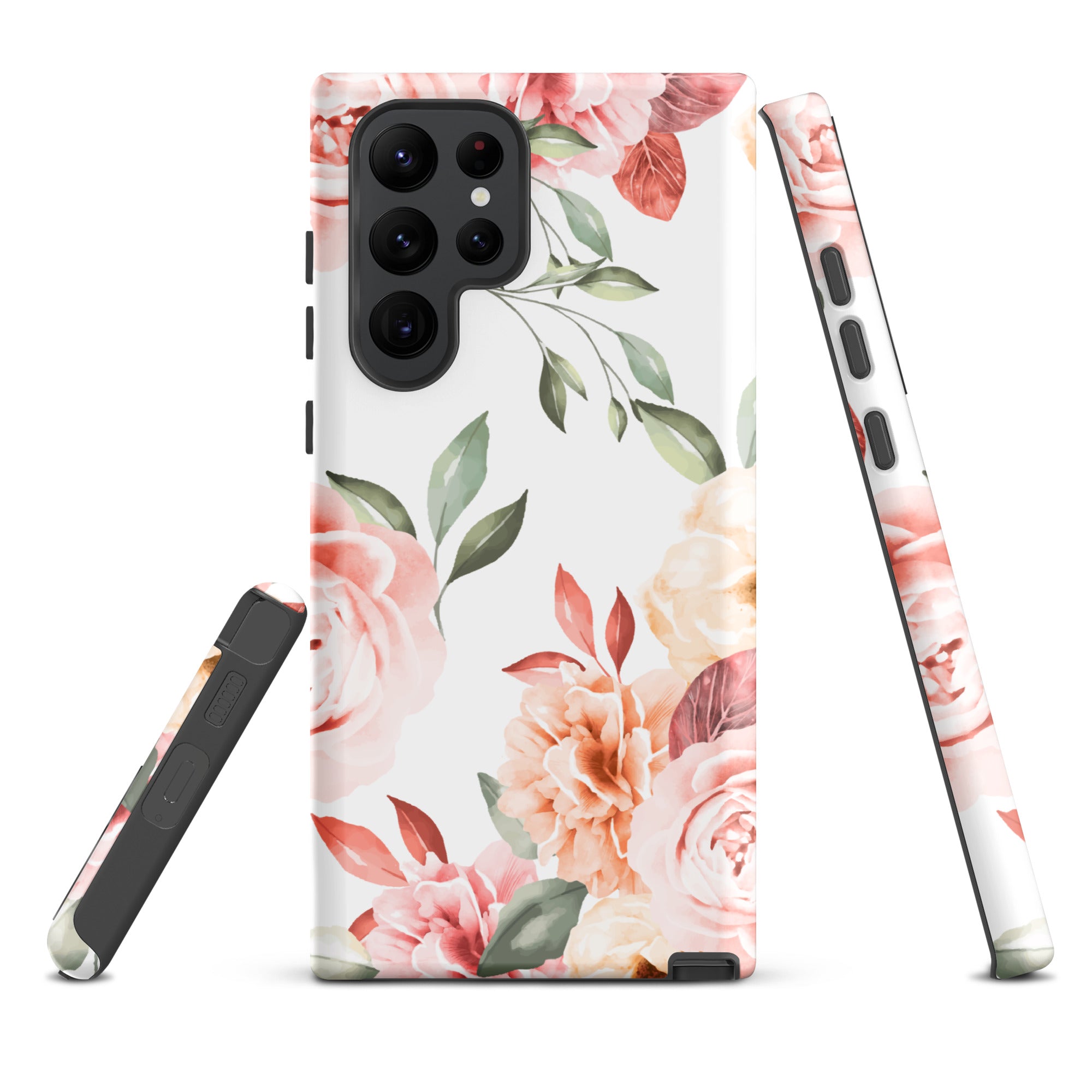 Vintage Floral - Samsung Tough Case Matte Samsung Galaxy S22 Ultra - phone cases Vintage Floral - Samsung Tough Case Matte Samsung Galaxy S22 Ultra - phone cases