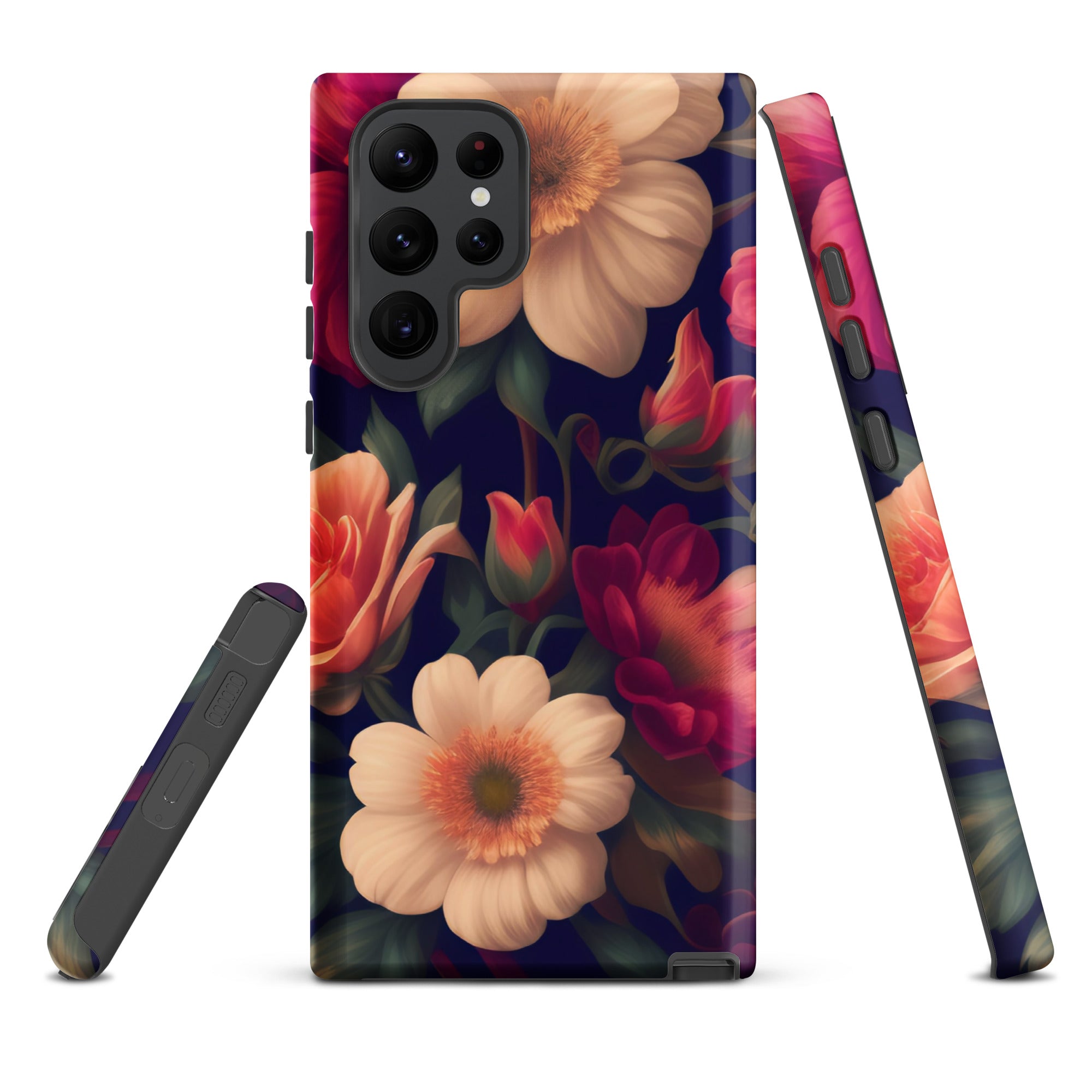 Floral - Samsung Tough Case Matte Samsung Galaxy S22 Ultra - phone cases Floral - Samsung Tough Case Matte Samsung Galaxy S22 Ultra - phone cases