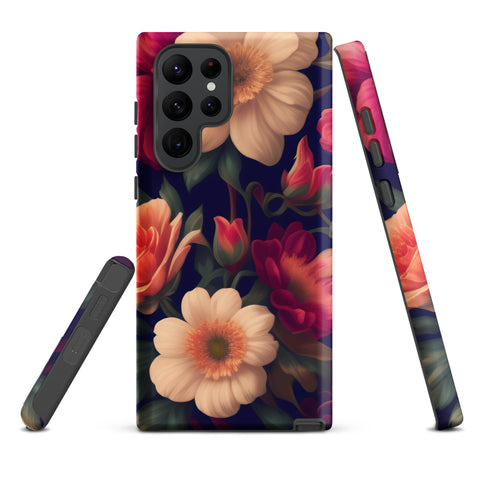 Floral - Samsung Tough Case Matte Samsung Galaxy S22 Ultra - phone cases Floral - Samsung Tough Case Matte Samsung Galaxy S22 Ultra - phone cases