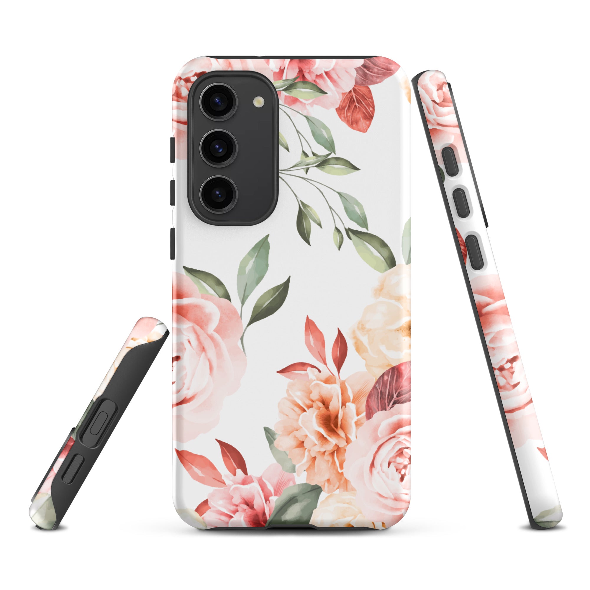 Vintage Floral - Samsung Tough Case Matte Samsung Galaxy S23 Plus - phone cases Vintage Floral - Samsung Tough Case Matte Samsung Galaxy S23 Plus - phone cases