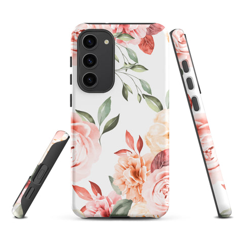 Vintage Floral - Samsung Tough Case Matte Samsung Galaxy S23 Plus - phone cases Vintage Floral - Samsung Tough Case Matte Samsung Galaxy S23 Plus - phone cases