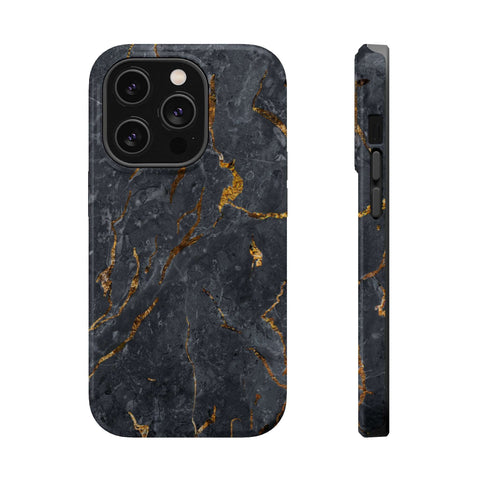 Black Golden Marble - MagSafe Cases - phone cases