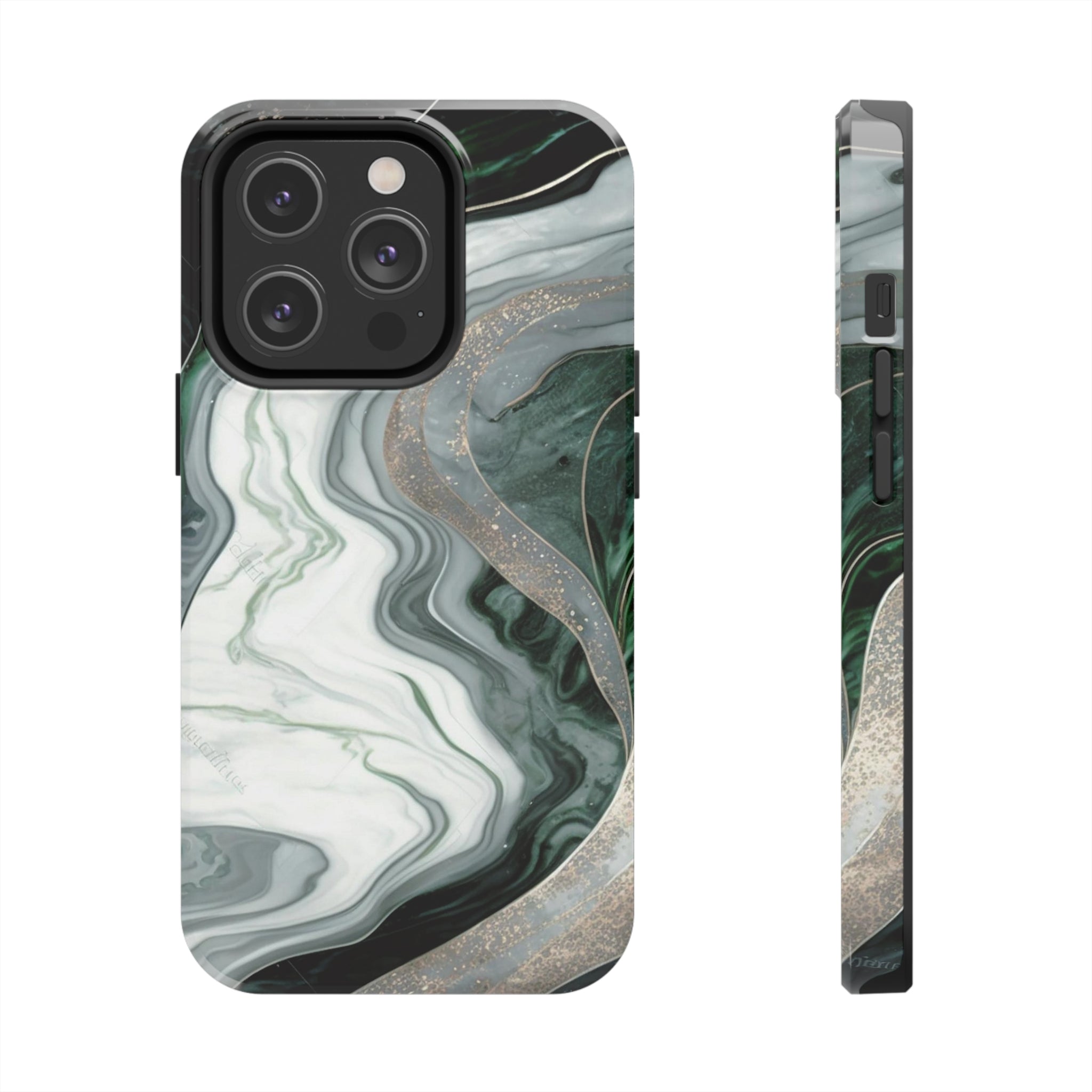 Green Marble - iPhone Tough Cases iPhone 14 Pro - phone cases