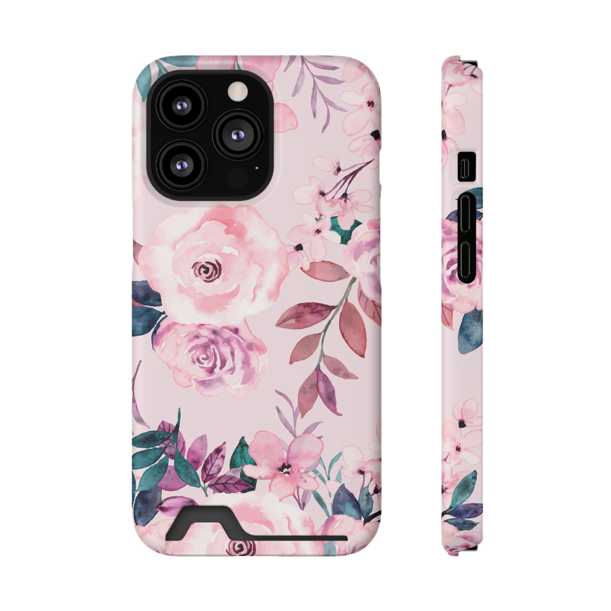 Spring Flower - Card Holder Cases iPhone 13 Pro Matte With gift packaging - phone cases