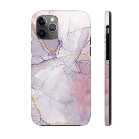 White Liquid Marble - iPhone Tough Cases iPhone 11 Pro - phone cases