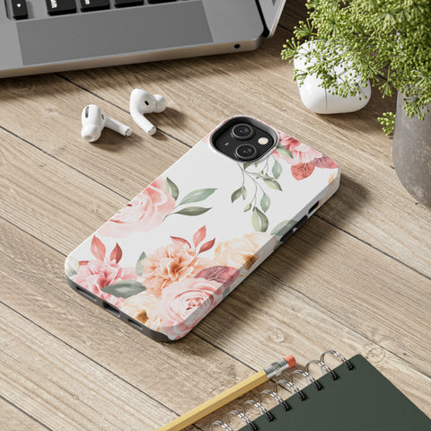 Vintage Floral - iPhone Tough Cases - phone cases