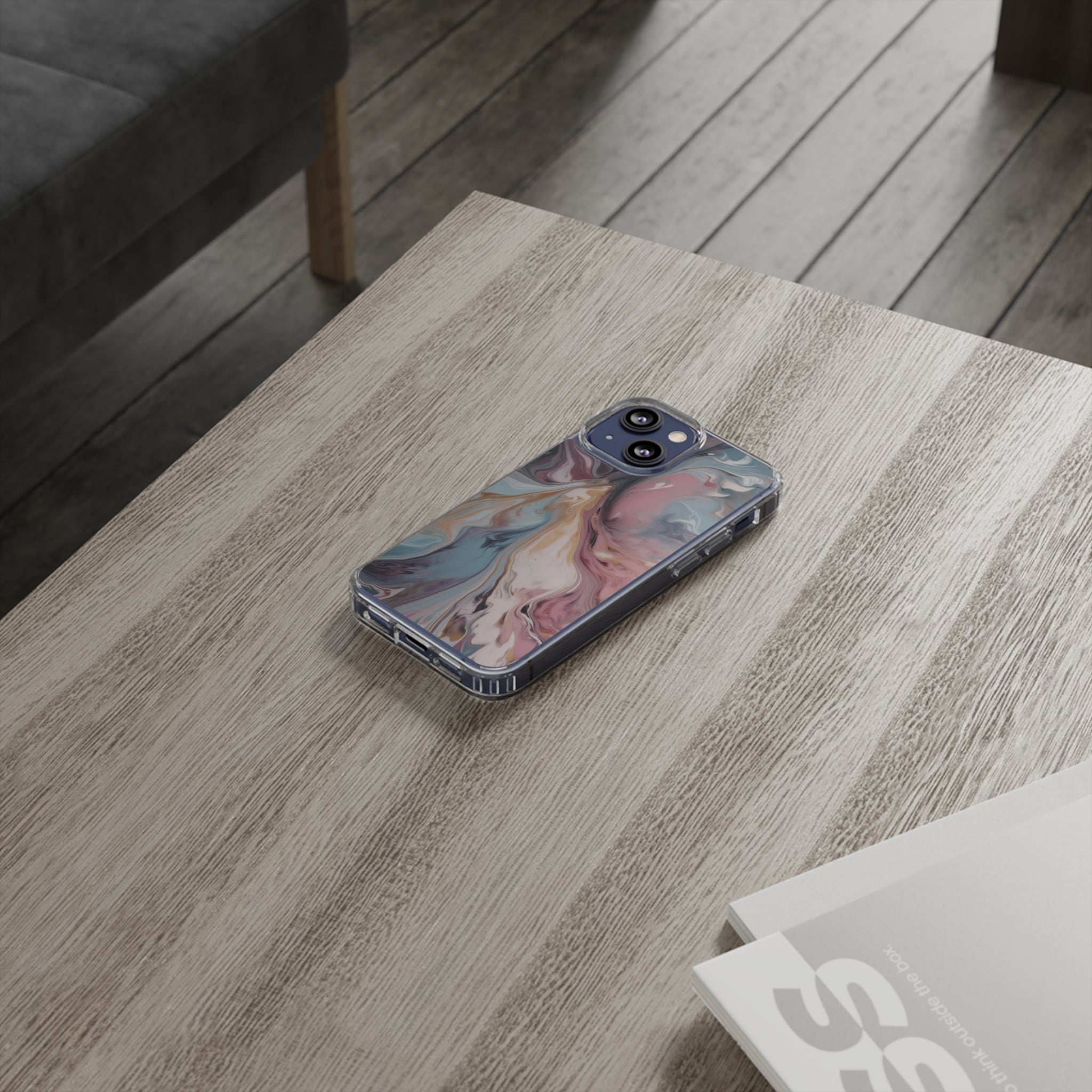 Liquid colored marble - iPhone Clear Cases - phone cases