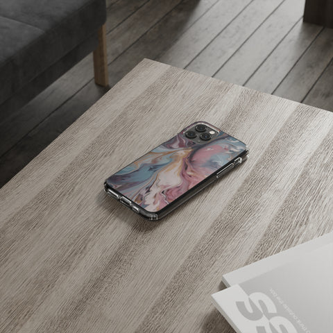 Liquid colored marble - iPhone Clear Cases - phone cases