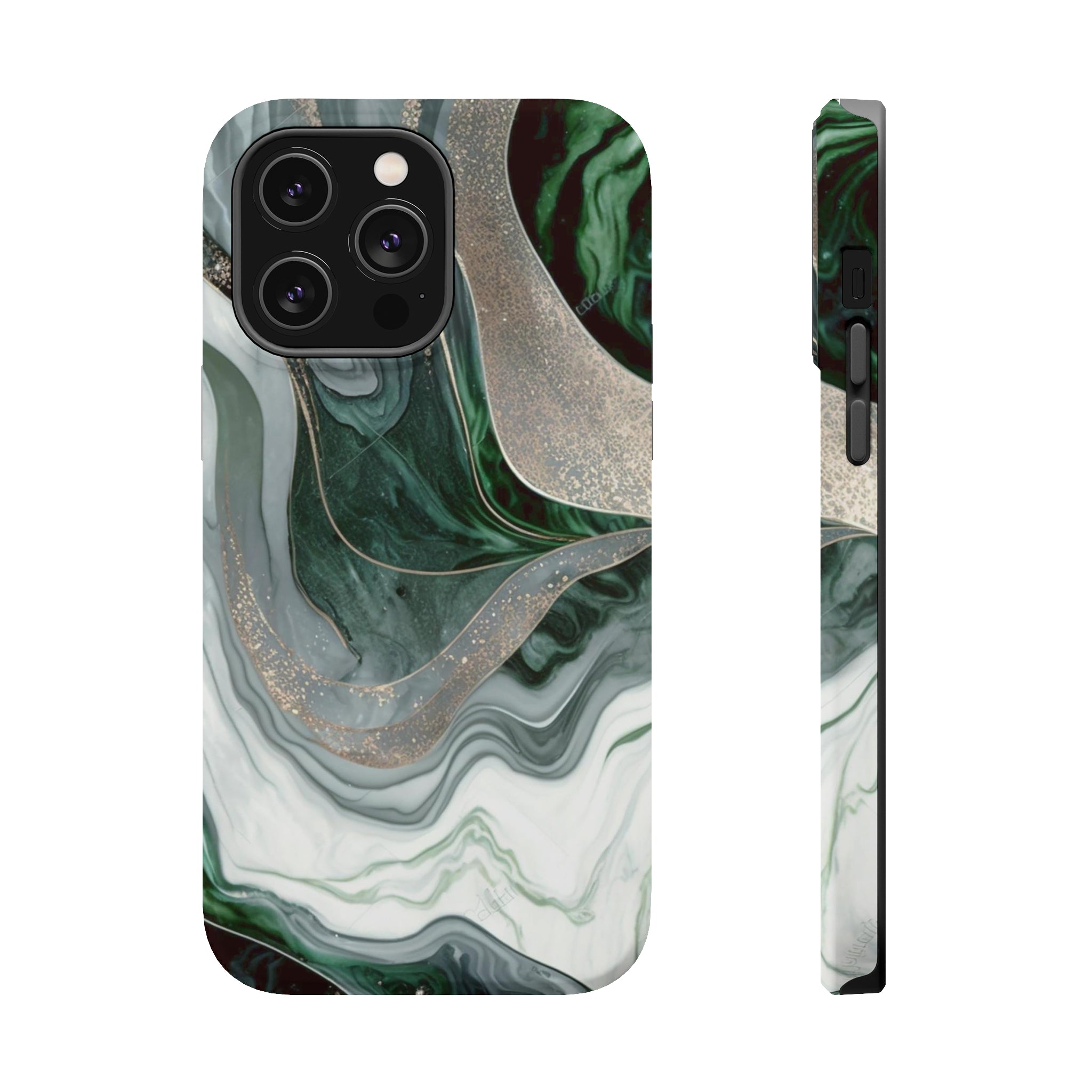 Green Marble - MagSafe Cases iPhone 14 Pro Max Matte - phone cases