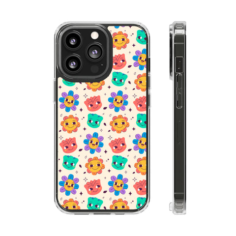 Face Floral - iPhone Clear Cases iPhone 13 Pro Without gift packaging - phone cases