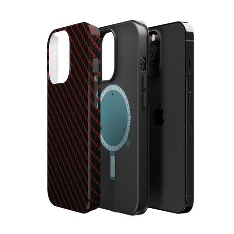 Red carbon fiber - MagSafe Cases - phone cases