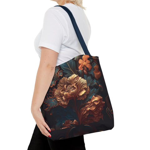 Tote Bag | Dark Floral Design