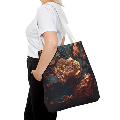 Tote Bag | Dark Floral Design