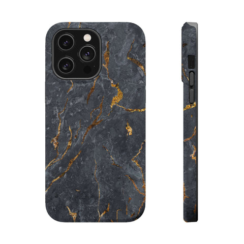 Black Golden Marble - MagSafe Cases - phone cases