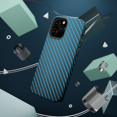 Blue carbon fiber - MagSafe Cases - phone cases