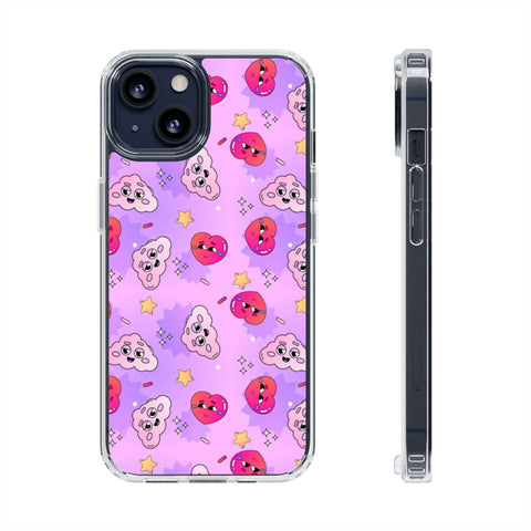 Clouds & Hearts - iPhone Clear Cases iPhone 13 Without gift packaging - phone cases