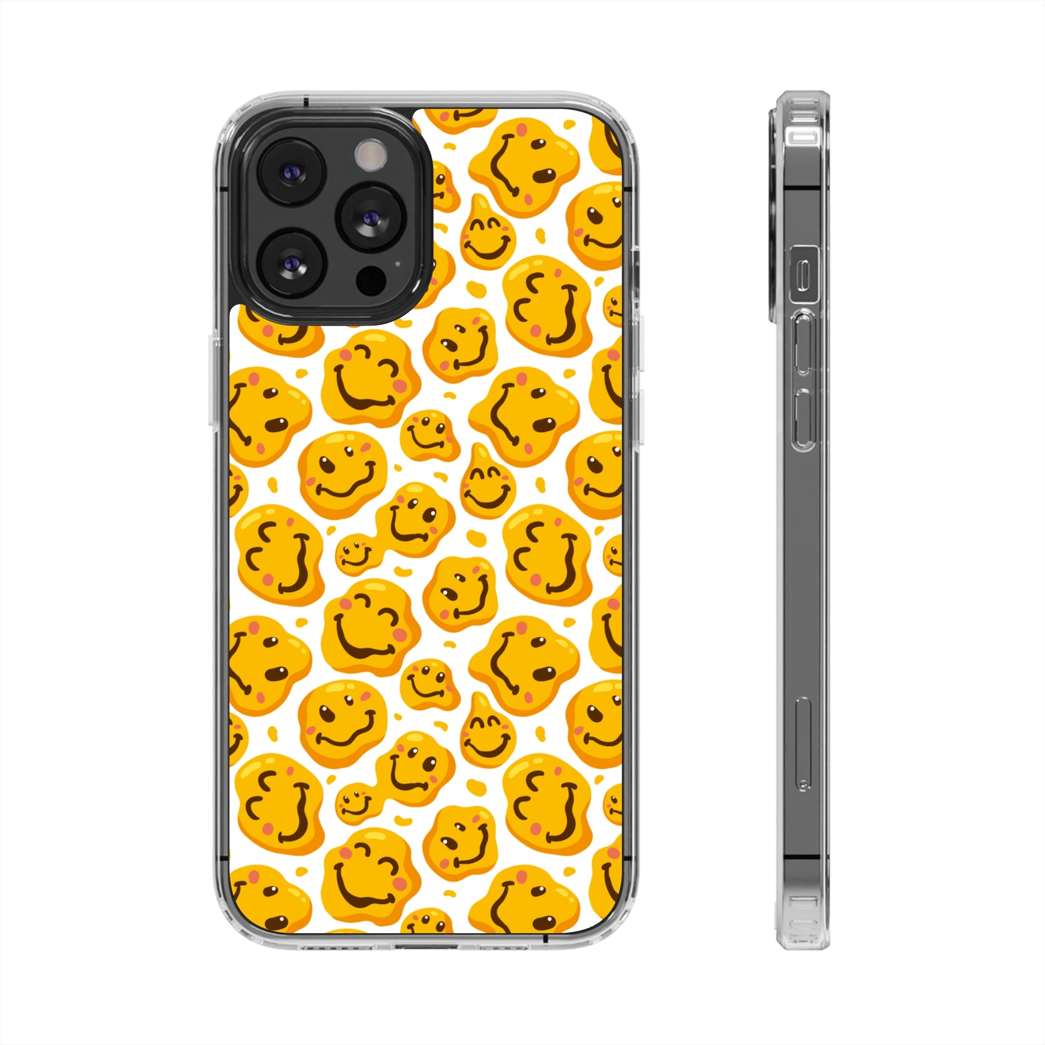 distorted smile - iPhone Clear Cases iPhone 12 Pro Max Without gift packaging - phone cases