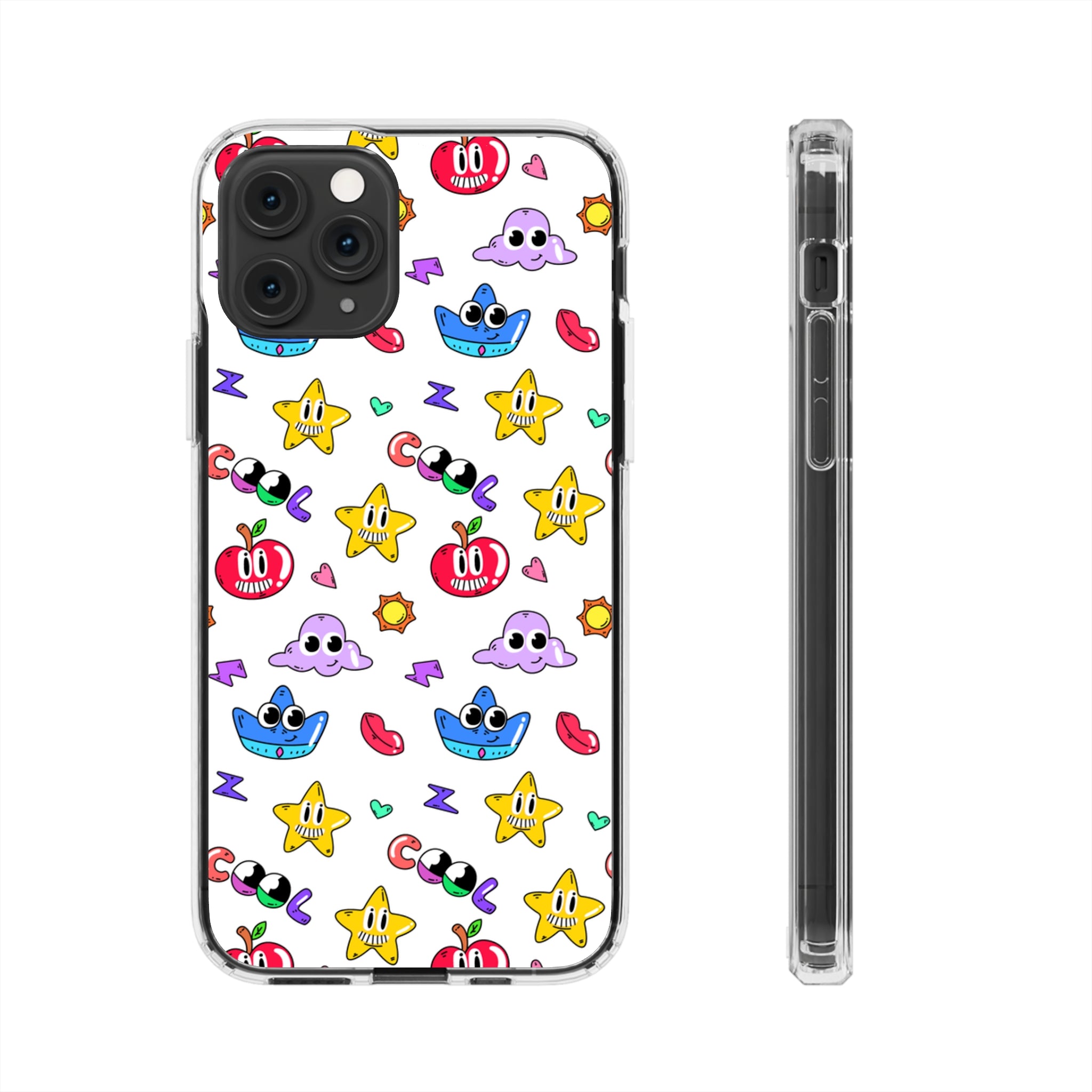 Mix Cartoon - iPhone Clear Cases iPhone 11 Pro Without gift packaging - phone cases