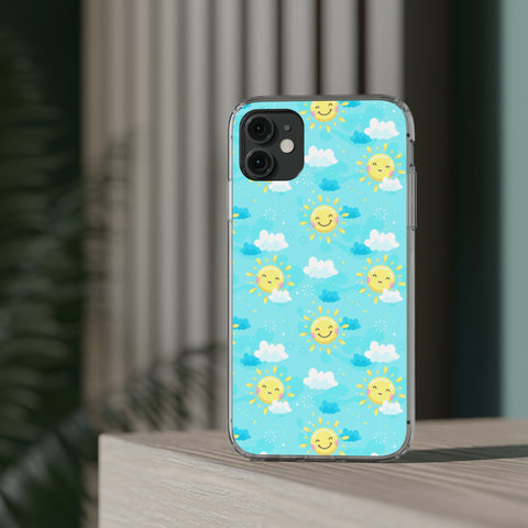 Sun Smile - iPhone Clear Cases - phone cases