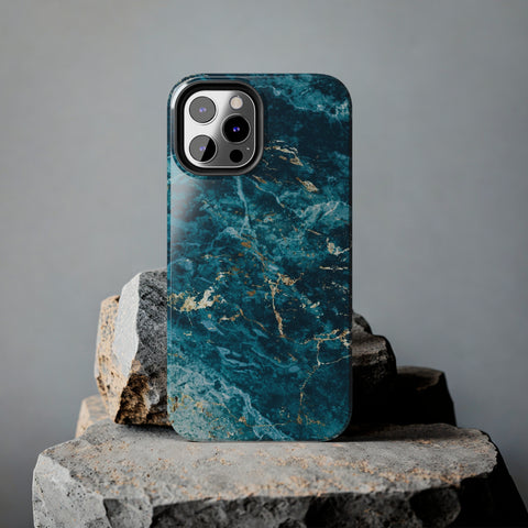 Liquid Blue marble - iPhone Tough Cases - phone cases