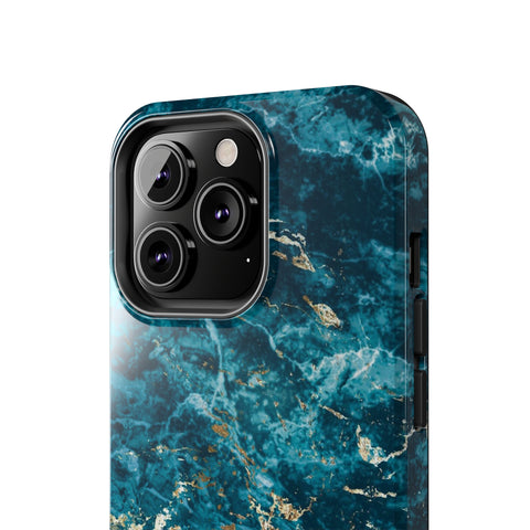 Liquid Blue marble - iPhone Tough Cases - phone cases