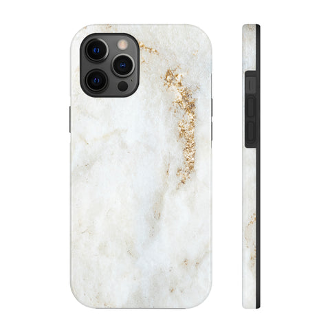 White Golden Marble - iPhone Tough Cases iPhone 12 Pro Max - phone cases